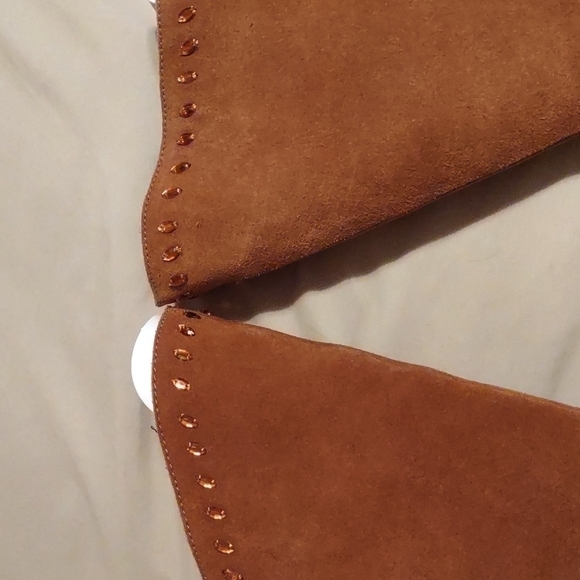 "Lavish" Camel Suede Cowboy Boots - Size 8 by Grazie - Picture 6 of 14
